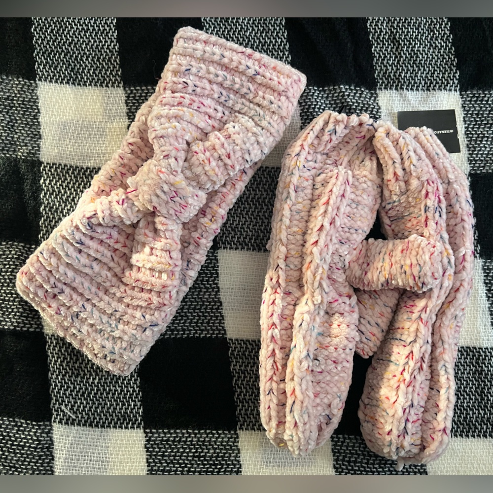 INC International Concepts Women’s Winter Headband & Mittens Set -New & Giftable